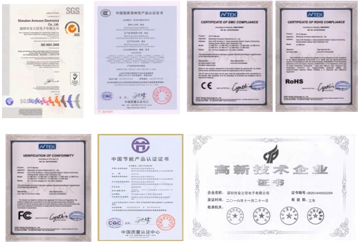 certificates of Anrecson certificates of Anrecson